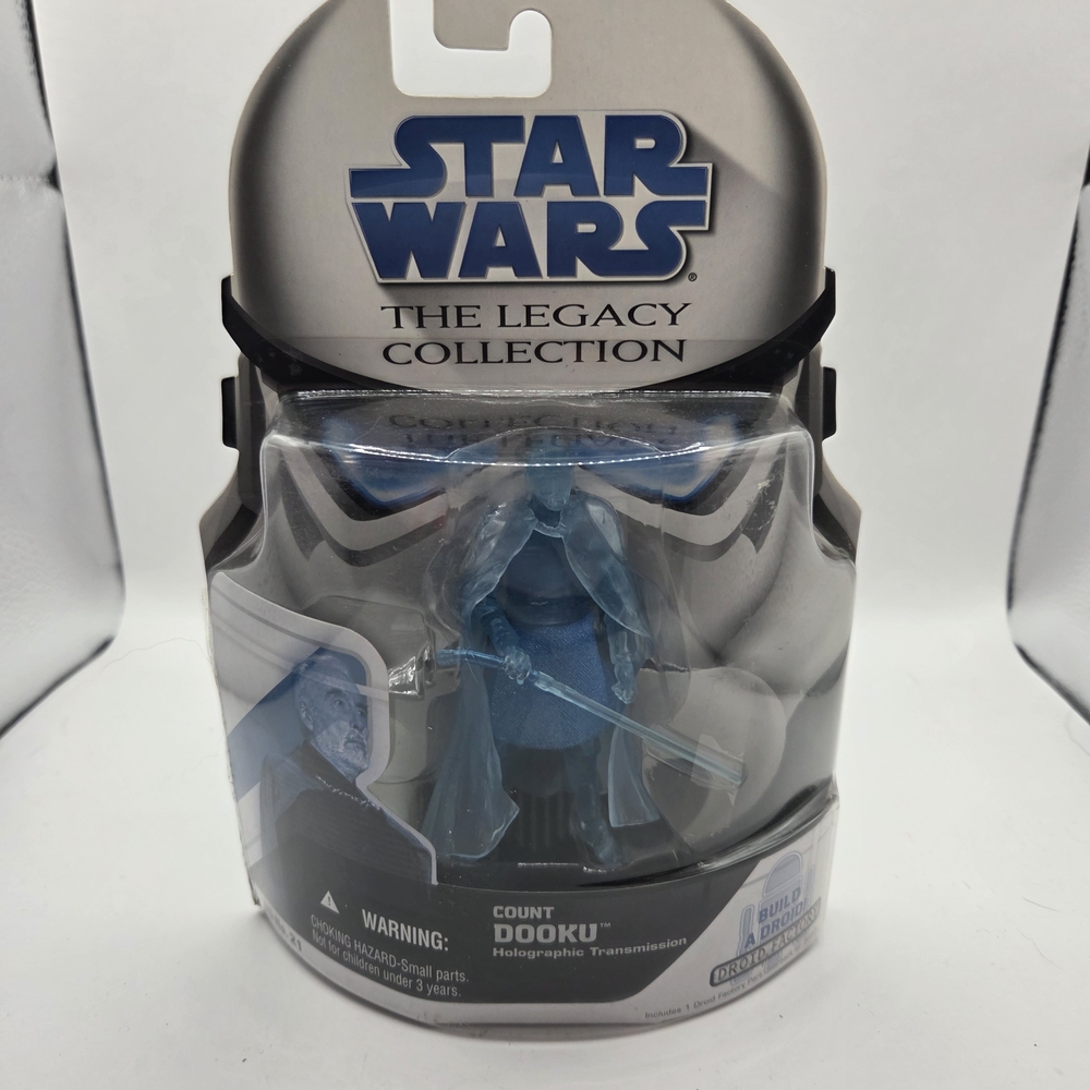 Star Wars The Legacy Collection Count Dooku Holographic Figure - Blue